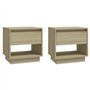 vidaXL Comodini 2 pz Rovere Sonoma 45x34x44 cm in Truciolato