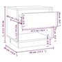 vidaXL Comodini 2 pz Rovere Sonoma 45x34x44 cm in Truciolato