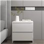 vidaXL Comodino Bianco 45x34,5x44,5 cm in Legno Ingegnerizzato