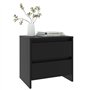 vidaXL Comodini 2 pz Neri 45x34,5x44,5 cm in Truciolato