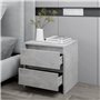 vidaXL Comodino Grigio Cemento 45x34,5x44,5 cm in Truciolato
