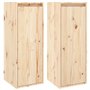 vidaXL Pensili 2 pz 30x30x80 cm in Legno Massello di Pino