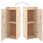 vidaXL Pensili 2 pz 30x30x80 cm in Legno Massello di Pino