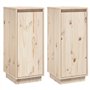 vidaXL Credenze 2 pz 31,5x34x75 cm in Legno Massello di Pino