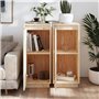 vidaXL Credenze 2 pz 31,5x34x75 cm in Legno Massello di Pino