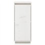 vidaXL Credenza Bianca 31,5x34x75 cm in Legno Massello di Pino