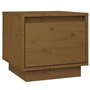 Comodino Miele 35x34x32 cm in Legno Massello di Pino