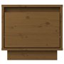 Comodino Miele 35x34x32 cm in Legno Massello di Pino