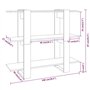 vidaXL Étagère à Livres Classique 100x30x87 cm Blanc Verni 1 Niveau 18 kg Montage au Sol