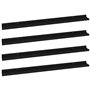 VidaXL Étagères murales 4 pcs Noir 100x9x3 cm