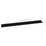 VidaXL Étagères murales 4 pcs Noir 100x9x3 cm