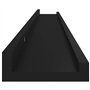 VidaXL Étagères murales 4 pcs Noir 100x9x3 cm