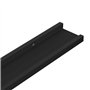 VidaXL Étagères murales 4 pcs Noir 100x9x3 cm