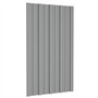 vidaXL 36x Panneaux de Toiture Tôles Profilées Panneaux de Toit d'Abris Garage Hangar Ecurie Extérieur Acier Galvanisé Gris 80x4