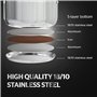 Royalty Line RL-1232 Lot de 12 Ustensiles de cuisine, marmites et poêles, en acier inoxydable