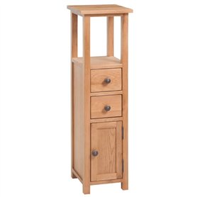 vidaXL Étagère d’angle Chêne massif 26 x 26 x 94 cm Marron