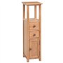 vidaXL Étagère d’angle Chêne massif 26 x 26 x 94 cm Marron