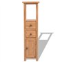 vidaXL Étagère d’angle Chêne massif 26 x 26 x 94 cm Marron