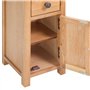 vidaXL Étagère d’angle Chêne massif 26 x 26 x 94 cm Marron