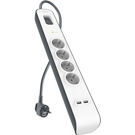 Rallonge 4 prises Schuko avec interrupteur Belkin BSV401VF2M-V2 (2 m)