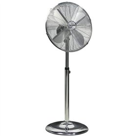 Ventilateur sur pied chromé 40cm 50W - ARIZONA - 3 vitesses oscillant