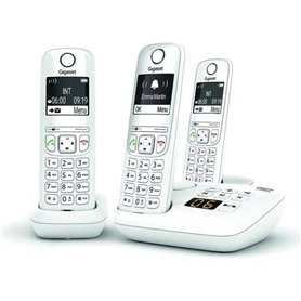 Téléphone Fixe AS690 A Trio Blanc - GIGASET - Monochrome - 20 tonalités de sonnerie - Mains libres