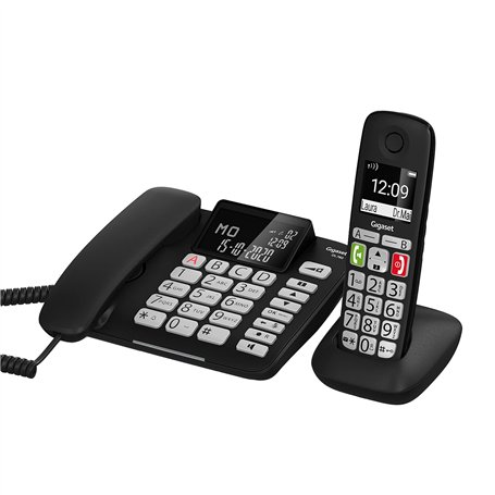 Gigaset DL780 Plus Téléphone analog/dect Identification de l'appelant Noir [Version Allemande]