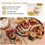 Juuewrryg Lot de 6 Anneaux à Gâteau Perforés Ronds pour la Cuisson, Anneau à Gâteau en Acier Inoxydable avec Trous, Moule à Gâte