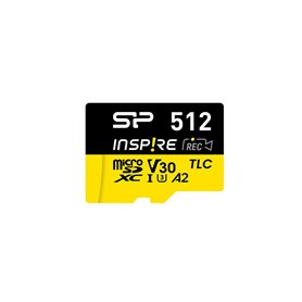 Carte Mémoire Micro SD avec Adaptateur Silicon Power SP512GBSTXLA2V1NSP 512 GB