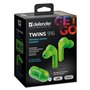 Écouteurs Sans Fil avec Étui de Charge Defender TWINS 916 Vert