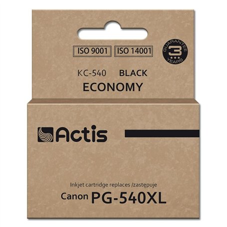 Cartouche d'Encre Compatible Actis KC-540 Noir