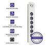 Multiprise 6 Prises avec Interrupteur Qoltec 50294 (1,8 m)