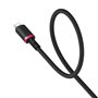 Câble USB vers Lightning Baseus P10377801U01-03 Noir Rouge 2 m