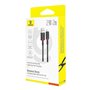 Câble USB vers Lightning Baseus P10377801U01-03 Noir Rouge 2 m
