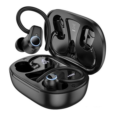 Écouteurs Sans Fil avec Étui de Charge Hoco EQ8 Pure Joy Noir