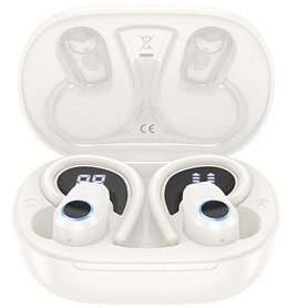 Écouteurs Sans Fil avec Étui de Charge Hoco EQ8 Pure Joy Blanc