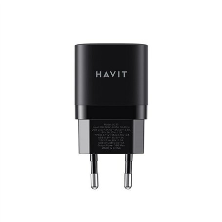 Chargeur mural Havit UC30 EU Noir