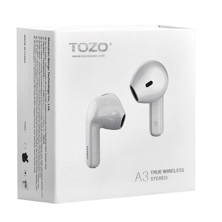 Écouteurs Sans Fil avec Étui de Charge TOZO A3 Blanc