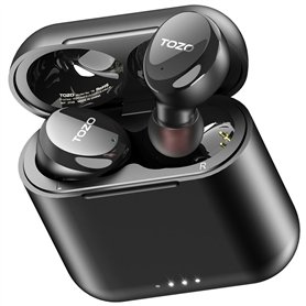 Écouteurs Sans Fil avec Étui de Charge TOZO T6S Noir