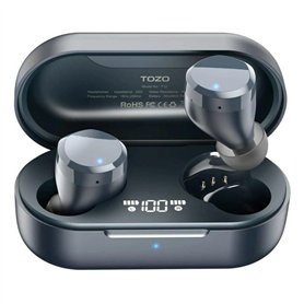 Écouteurs Sans Fil avec Étui de Charge TOZO T12S Noir