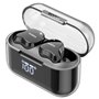 Écouteurs Sans Fil avec Étui de Charge TOZO T18 CRYSTAL BUDS Noir