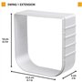 Tunnel d'extension - FERPLAST - Pour chatieres Swing 1 - Gris