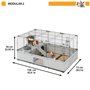 Cage Ferplast Métal Plastique recyclé 109 x 72 x 56 cm