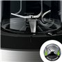 Braun JB 3272 SI PowerBlend 3 Mixeur avec 2 bouteilles Smothie2Go Bol en verre pour ingrédients chauds et froids 1,5 l