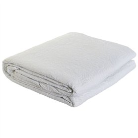 Couvre-lit DKD Home Decor Blanc Lit king size 270 x 270 x 1 cm