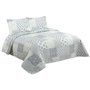 Couvre-lit DKD Home Decor Beige Lit 2 persones 240 x 260 x 1 cm