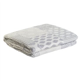 Couvre-lit DKD Home Decor Beige Gris Lit king size 270 x 270 x 1 cm