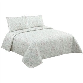 Couvre-lit DKD Home Decor Blanc Lit 2 persones 240 x 260 x 1 cm