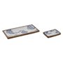 Jeux de plateaux Home ESPRIT Bleu Blanc Naturel méditerranéen 40 x 19 x 2