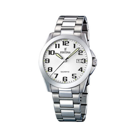 FESTINA Homme Analogique-Numérique Quartz Montre avec Bracelet en Acier Inoxydable
